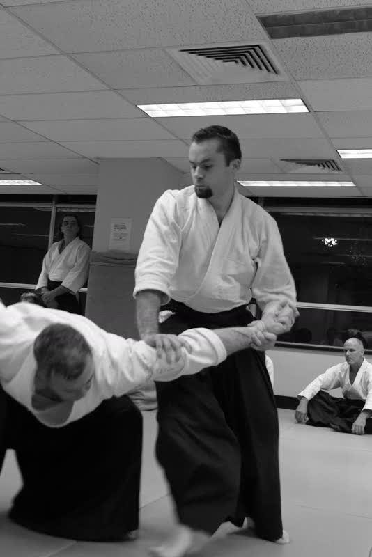 Adam Cole Clark applying ikkyo at the Surry Hills dojo