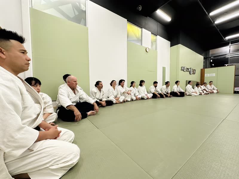 A grading in progress at the North Sydney dojo