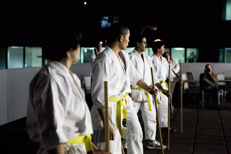 Jo kata at a grading at the Surry Hills dojo