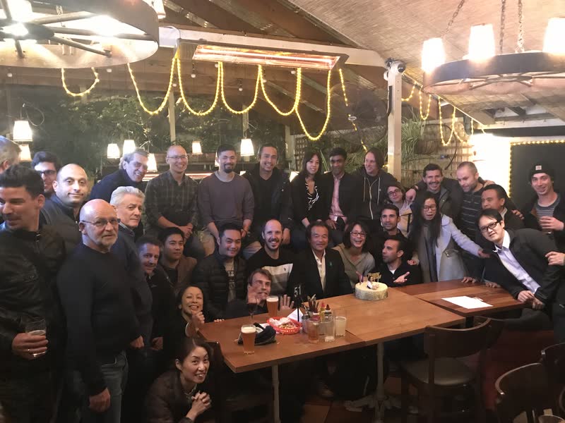 Takayasu Sensei's seventieth birthday dinner