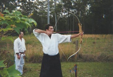 Archery at Takayasu Sensei&rsquo;s Farm Retreat