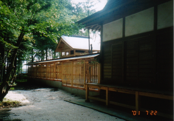 Back of the Shrine, northern side.