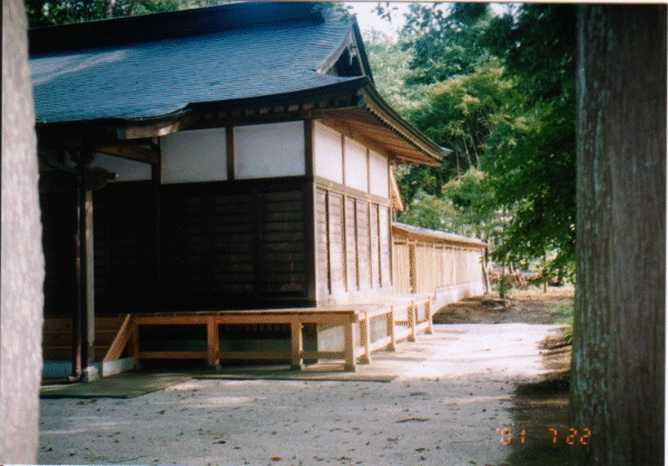 Back of the Shrine, southern side.