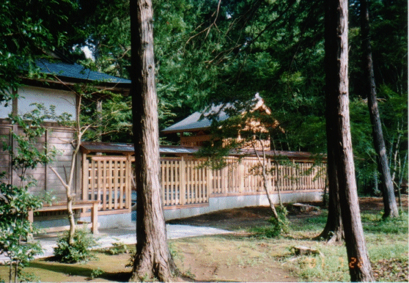 Back of the Shrine, view from south.