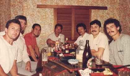 Partying with Saito Sensei, Takayasu Sensei&rsquo;s home