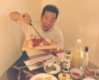 Partying with Saito Sensei