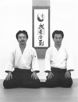 With Yamada Sensei, Tokyo Aiki-kai, c. 1991