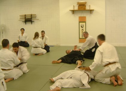 Suwari-waza kokyu ho at the City Dojo