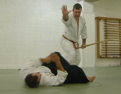 Russell Pearse at the end of tachi dori