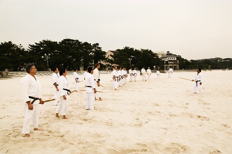 Training at the beach