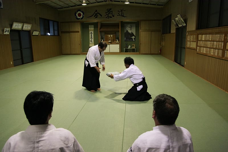 Gift exchange with Gomita Sensei