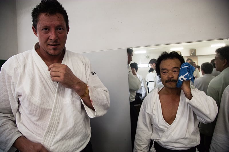 Takayasu Sensei & Peter after training.