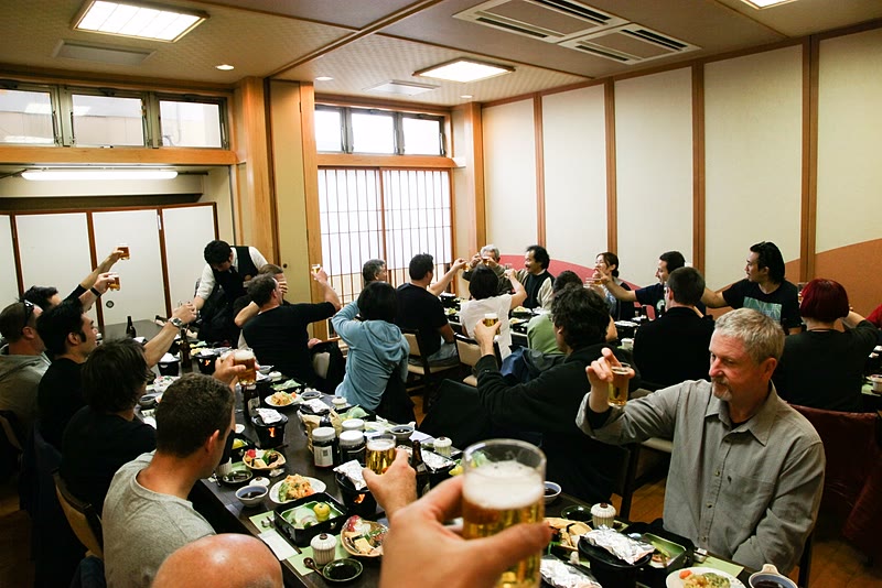 Late lunch with Hirosawa Sensei