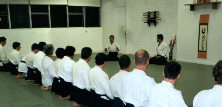 Sairenji Sensei teaching at the City Dojo