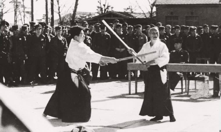 O-Sensei demonstrating Aikido